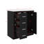 Armoire de salle de bain moderne autoportante simple 30 po avec 3 tiroirs spacieux-863296363-863296361