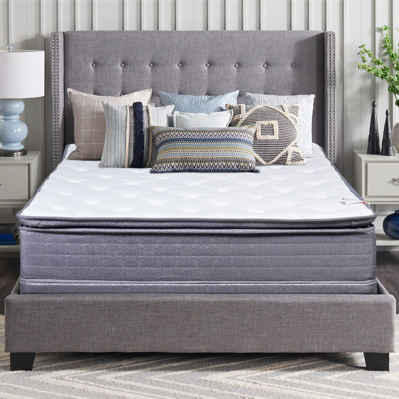 Alwyn Home Oregon 18'' Plush Hybrid Mattress and Box Spring, Twin