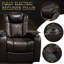 Fauteuil inclinable réglable, confort en cuir véritable, détente moderne