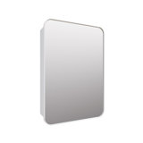 Stainless Steel Recessed Framed Single Door Medicine Cabinet with Adjustable Shelves