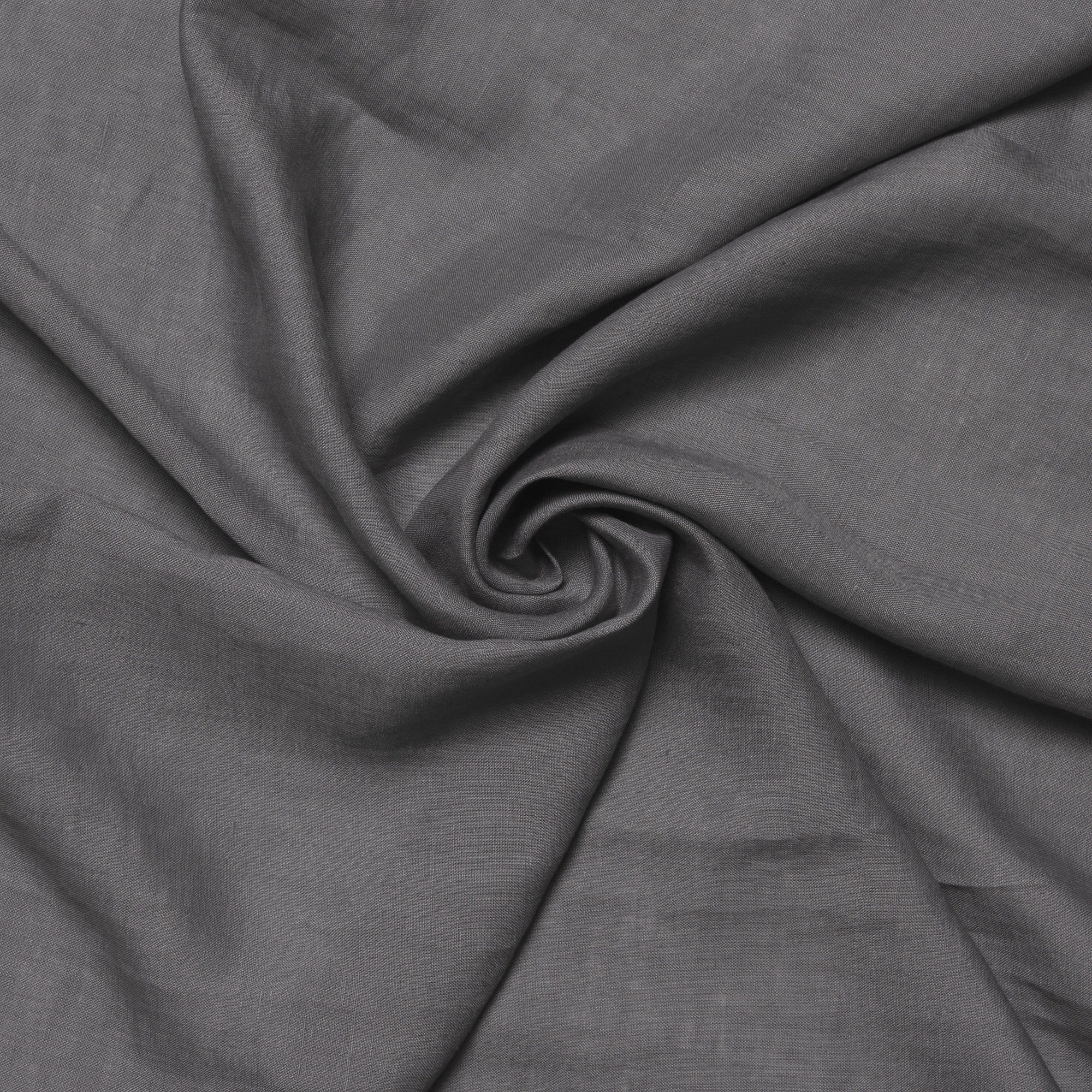 Gwen Semi Sheer Linen Curtain, 52" W x 84" L, Dark Gray