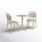 Farrah 24'' Round 2 - Person Bistro Set with Stacking Chairs-87528914