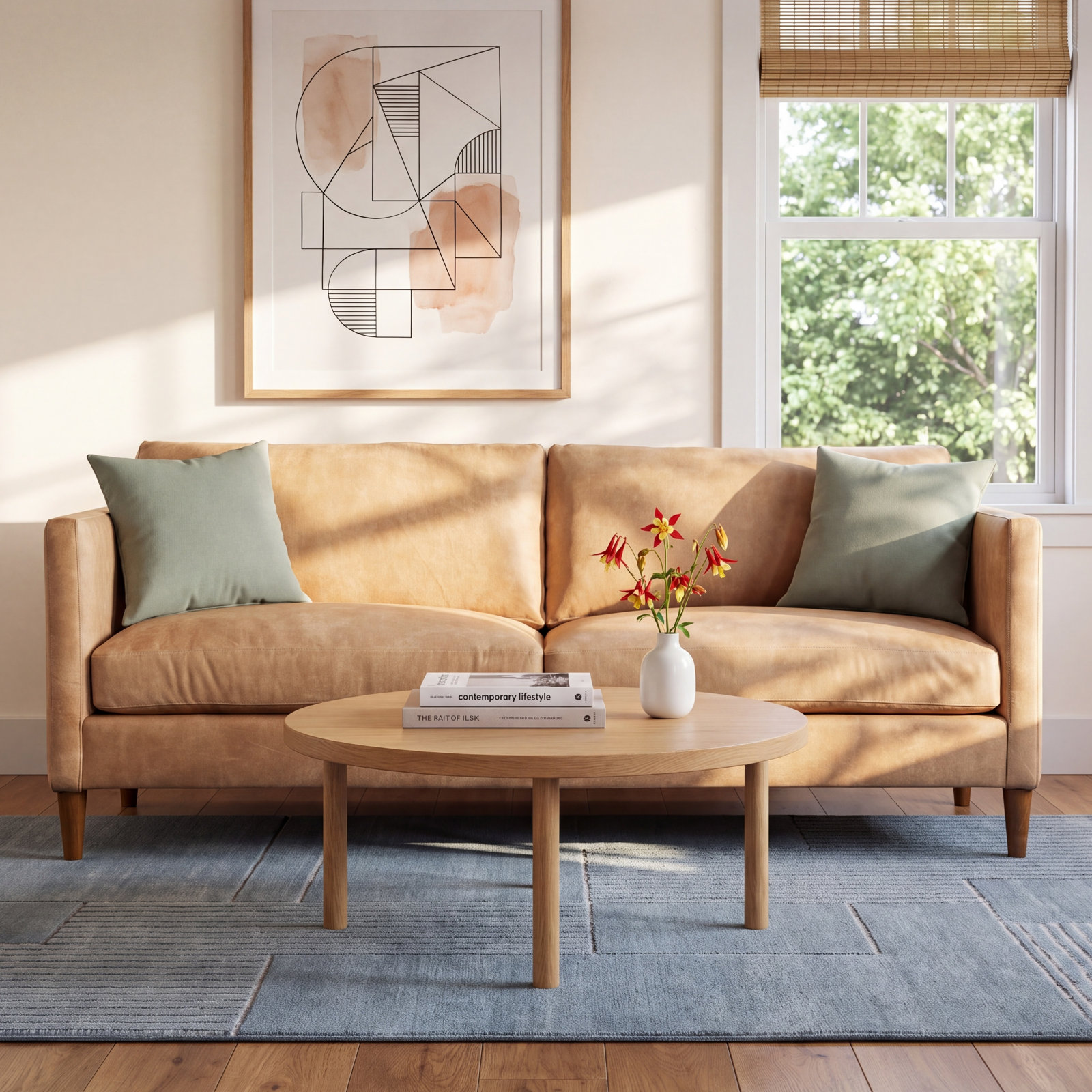 Clifford 87'' Sofa, Stallone Aztec Sunrise