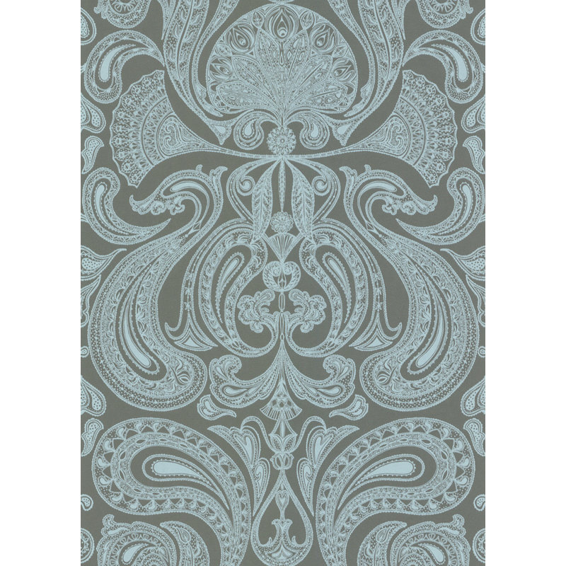 Malabar Paisley Wallpaper Roll, Sage