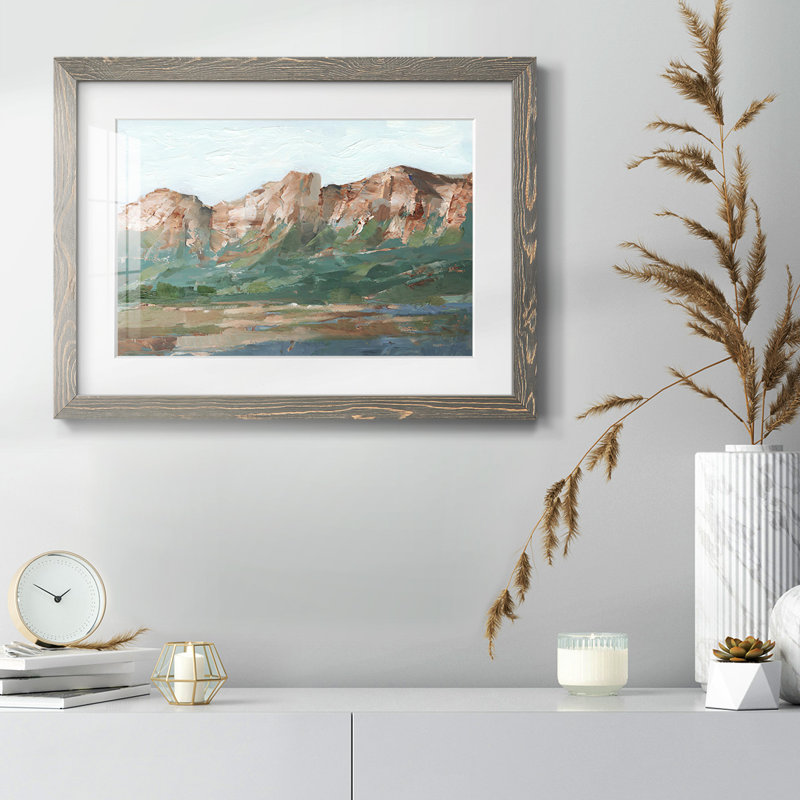 «Heading West I», reproduction d'art sur papier, Gris, H 22 po x l 32 po x P 1,5 po
