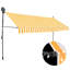 Dakota Fields Fabric Cover Retractable Patio Awning-413833030-413255013