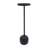 Modern Metal 25"H Drink Table in Black Finish with Round Top Accent Table