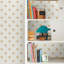 Rouleau de papier peint adhésif Cune Gold Heart Spot L 16,5 pi x l 20,5 po
