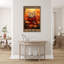 «Cat Fall Time Of The Year», reproduction d'art graphique sur toile tendue 1 pièce-328981028