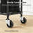 Washing Cart, Drum Washing Basket With Wheels -114L Large Capacity Heavy-Duty Washing Cart-123040125