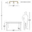 Luminaire suspendu linéaire pour îlot de cuisine à 3 lumières Galaviz-32985309-32985319-32985310