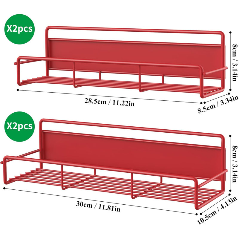 Suction Spice Rack, Red