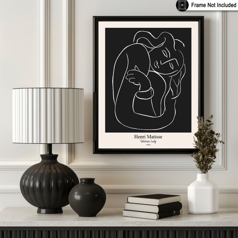 Henri Matisse - Dame de Tahiti, Unframed, Poster, 18"H x 24"W