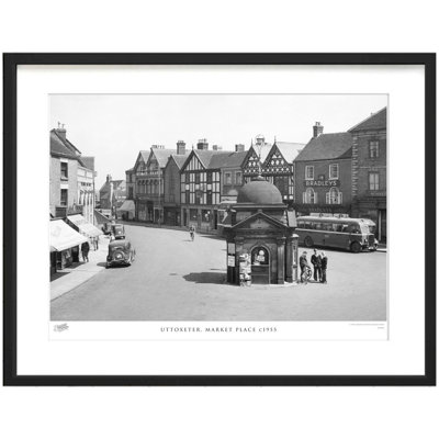Uttoxeter, Market Place C1955 - Single Picture Frame Print