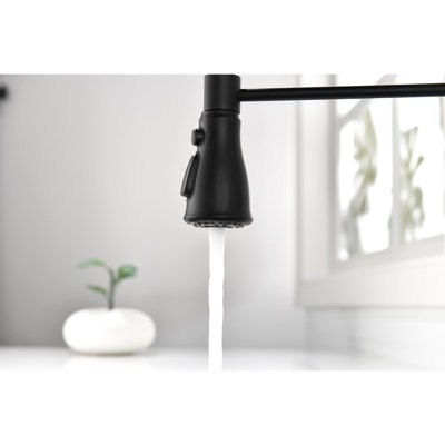 Matte Black Stainless Steel Touch Faucet With Pull-Down , 360 Rotating Spout, 3 Water Output Choices, Convenient Temperature & Flow Adjustment, Motion Sensor Kitchen Pull Down Spray - Steel,