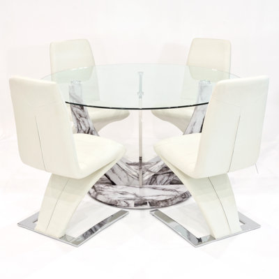 Tobin Glass Dining Set