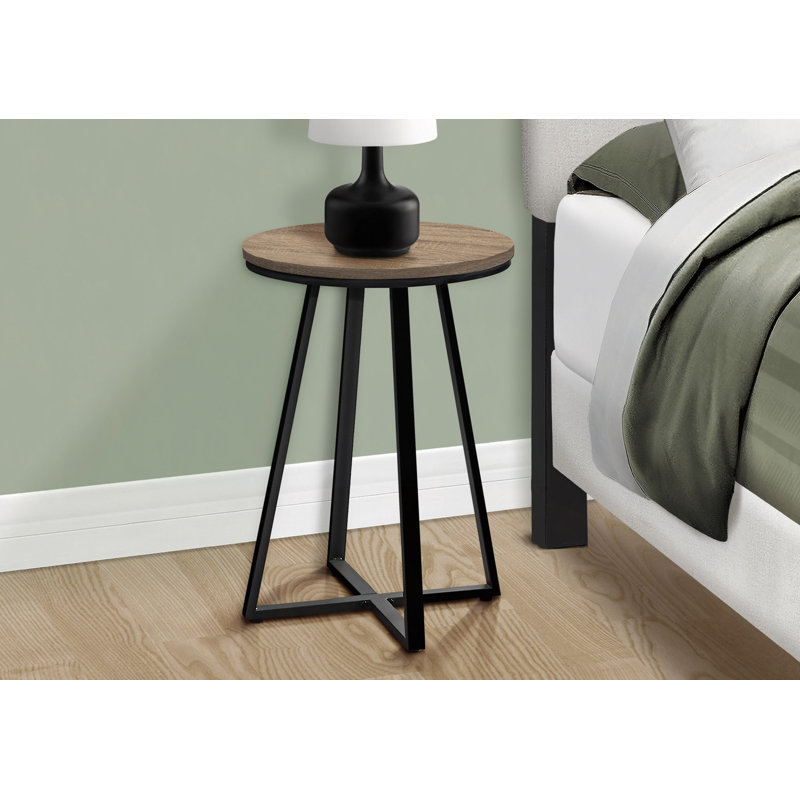 Table d'appoint en bois, Taupe