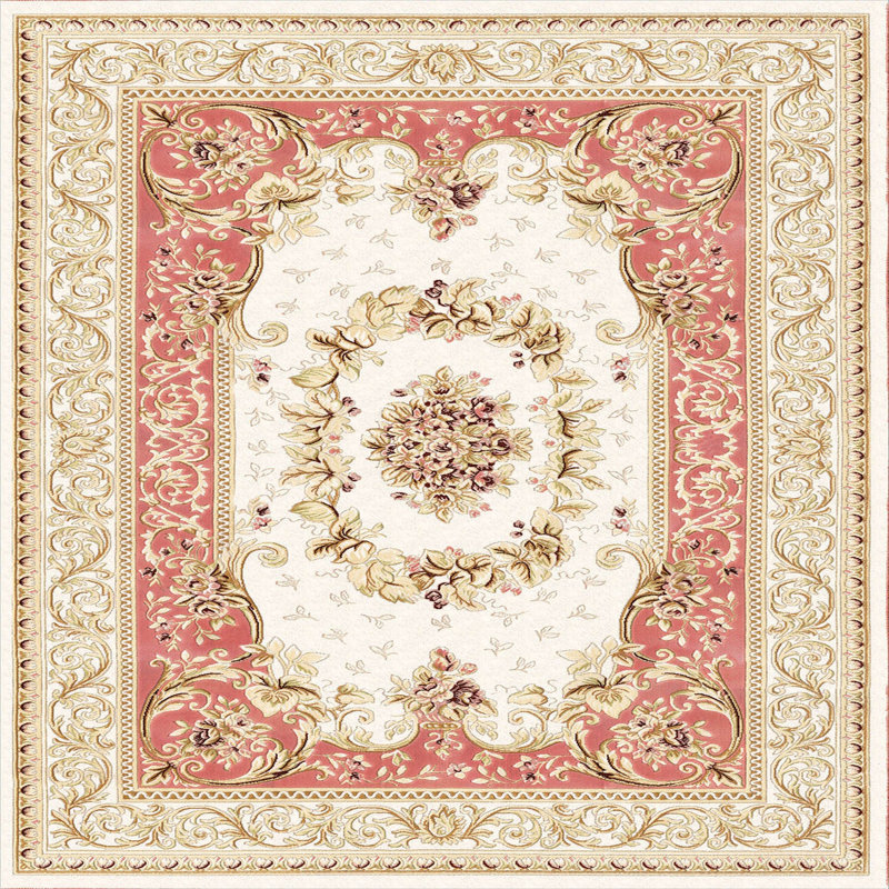 Luxurious Woven Area Rug, 5.9 x 9.2 ft, 100% Polyester, Antibacterial | Non-Slip PVC Felt Dot Underside, 0.3 in Pile Height | Machine Washable, 3D Digital Print, Perfect for Living Room & Bedroom Décor