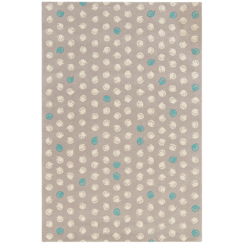 Tapis gris Wurth, 5 pi x 7 pi 6 po