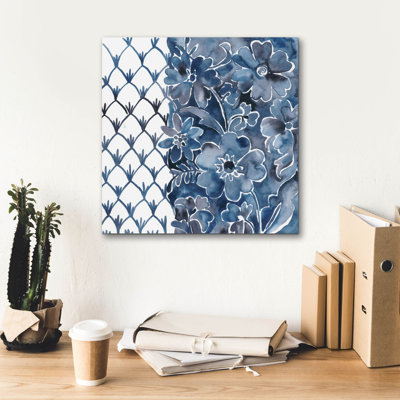 «Cobalt Garden 3» par Chariklia Zarris, art mural sur toile