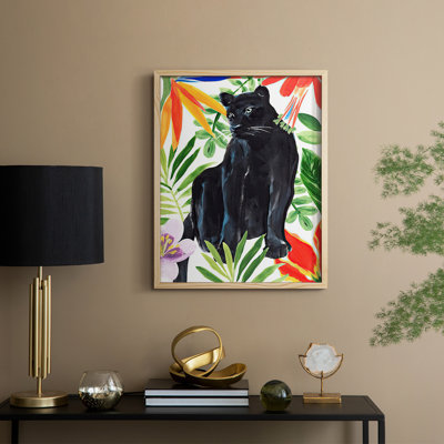Panther's Paradise I Framed Print - Solid Wood