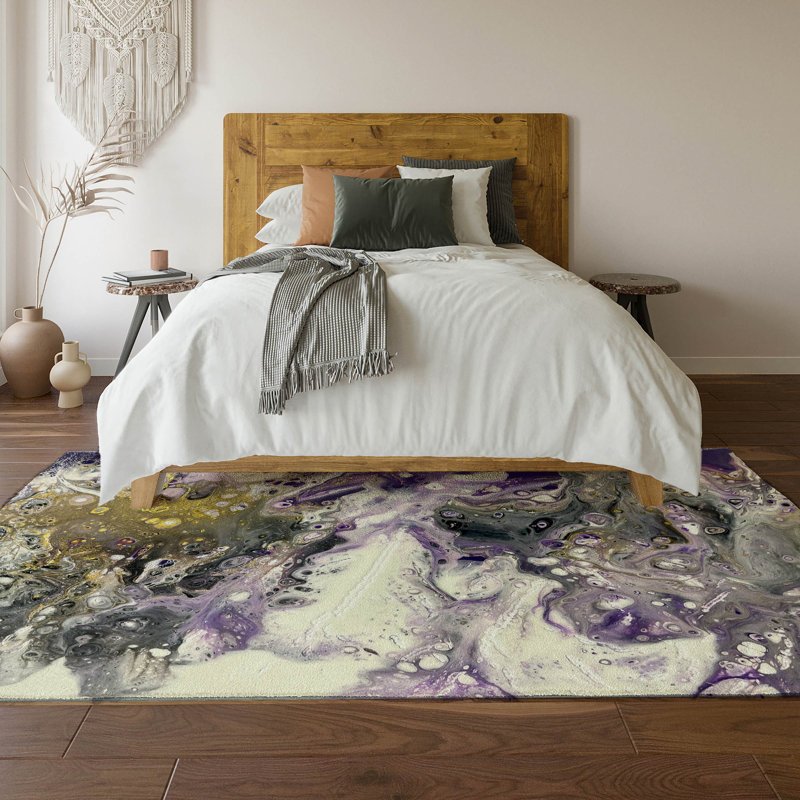 Premium Machine Washable Chananya Amethyst Rug, Rectangle 2'6" x 3'10"