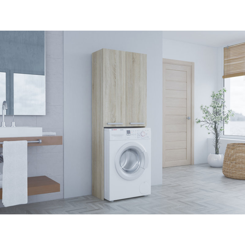 Nadina Solid Wood Laundry Room Organiser, Sonoma