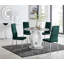 Scottsmoor Modern Halo 4 Seat Round Dining Table Set - Luxury Velvet Dining Chairs-88433825-88433827
