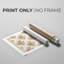 BlockPrintBloomsI - Impression sur toile seulement - NON-CADRE-750029577