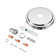 Aspen Creative 21507-31 Chrome Canopy Kit, 5-1/8"D with Collar Loop, 1" Center Hole