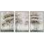 Grunge Tan Brown Forest Tree Country Landscape Rustic Scenic Wall Art Framed Canvas 3 Pieces Print-98697418-98697416