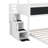 Twin Over Full House Bunk Bed With Blackboard And Storage Staircase-119285466