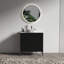 Meuble-lavabo autoportant avec rangement pour grande salle de bain moderne avec lavabo une pièce Carrara sans drain et robinet, KD