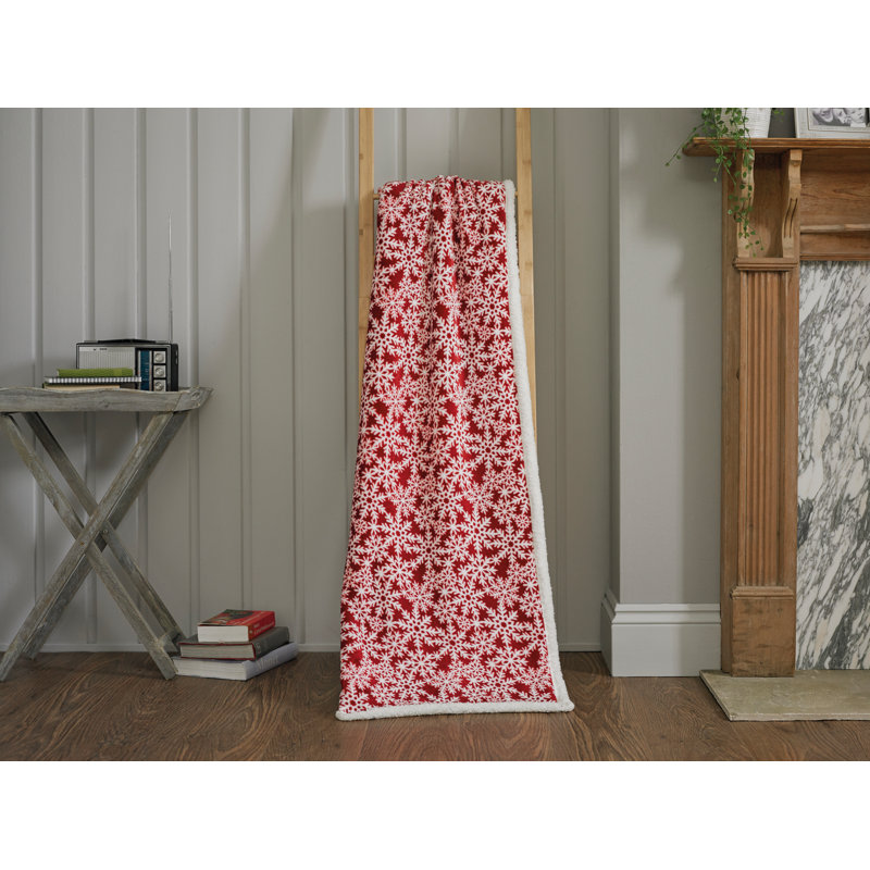 Plain Weave / Muslin Throw Blanket, Red