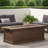 50,000 Outdoor Fire Pit, 56'' Rectangular. Brown Wood Theme. Lightweight Concrete, No Assembly, Build A Relaxing Zone Rectangular Fireplace, 56''. Appearance. Concrete. Assembly Required For Charming