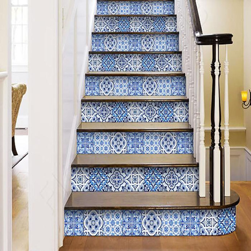 Carrelage mosaïque en vinyle Azul, H 8 po x l 8 po x P 0,1 po