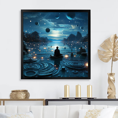 Bleu intérieur méditation