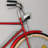 Metal Bike Red Wall Decor with Seat and Handles