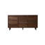 Armoire d'entrée simple en bois massif brun