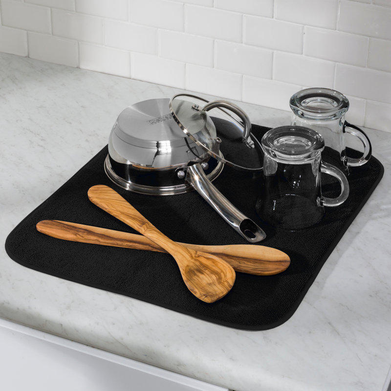 Dish Drying Mat, Black