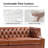 Theotis 84"W Chesterfield Button-Tufting Genuine Leather Sofa with Solid Wood Legs-101644103