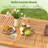 Outdoor Acacia Wood Dining Table With 1.96" Umbrella Hole Rectangular-1753013476