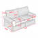 Boneless Slipcover Loveseat with Soft Rounded Arms