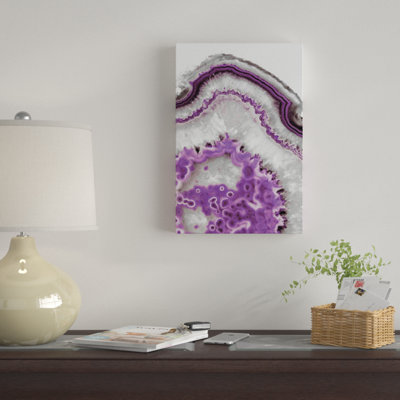 « ultraviolette agate », impression sur toile