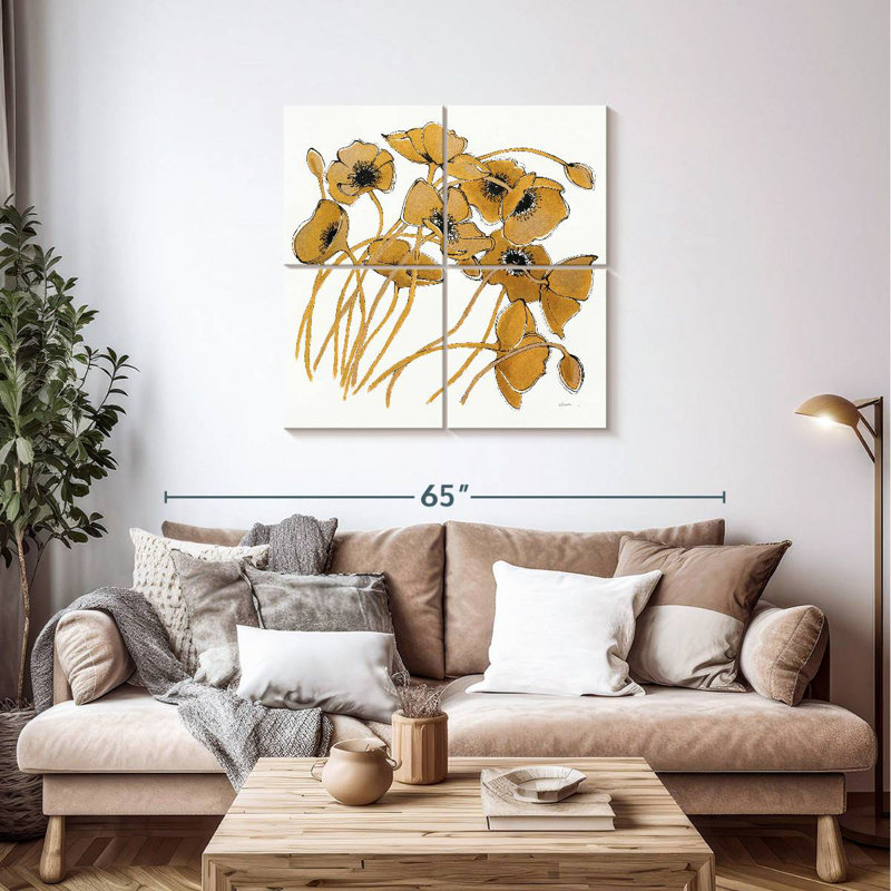 Coquelicots Harnek Gold Black Line II
