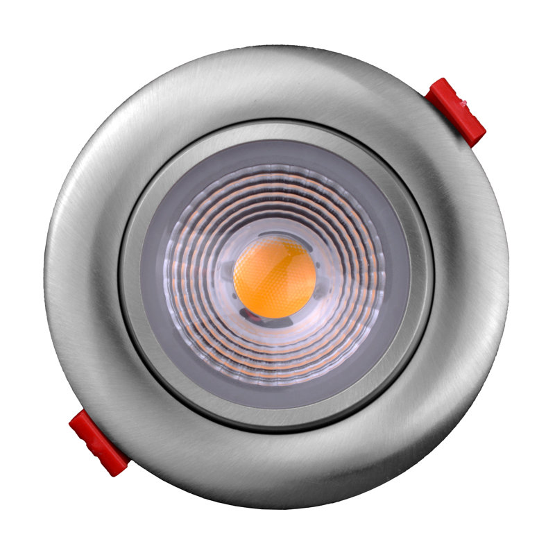 Dimmable Circle Flush Mount, 983, 2700K, Nickel