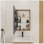 Armoire de salle de bain avec miroir 20 po avec rangement, armoire à pharmacie murale avec porte miroir, tablettes en verre réglables, contreplaqué (MC901BIMO)