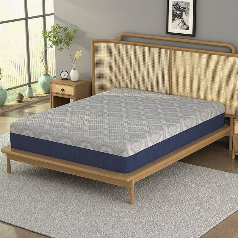 Matelas hybride simple 12 po avec mousse à mémoire de forme, support de bord et mousse à 5 zones pour un confort et une durabilité optimaux