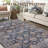Area Rug Washable Rug Vintage Rug Non Slip Backing Accent Carpet Runner Rug Ultra-Soft Low Pile Rug Oriental Floral Rug Distressed Aesthetic Floor Mat for Living Room Bedroom Stain Resistant Carpet for Kitchen Laundry Office-181523225