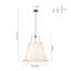Luminaire suspendu fuselé en lin 4 lumières Nyjel-159815823-159815820-158310995
